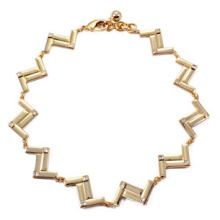 Ожерелье Плакировкой золота сплава волна (XJW13702)